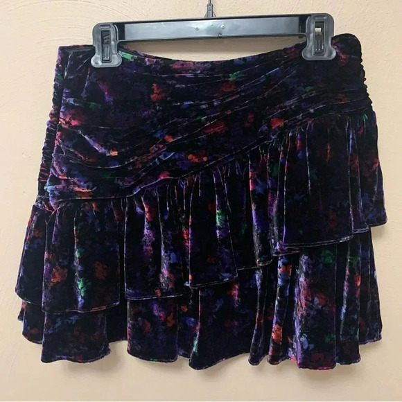 Ramy Brook Printed Malbec Skirt Size 12 NWT New Velvet - Picture 4 of 10